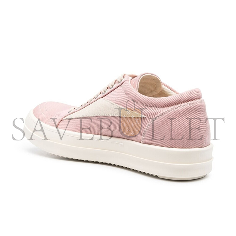 RICK OWENS LOW-TOP SUEDE SNEAKERS DS01C6803DQLVS